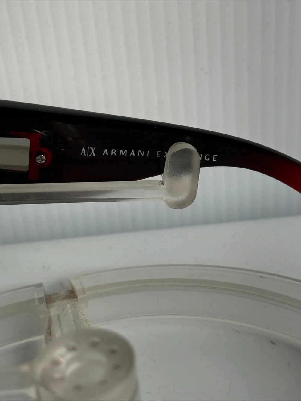 NEW ARMANI EXCHANGE AX100/S Red Black Ombré Sunglasses NEW WITHOUT TAGS